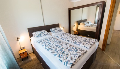 Apartamento familiar, vistas al jardín