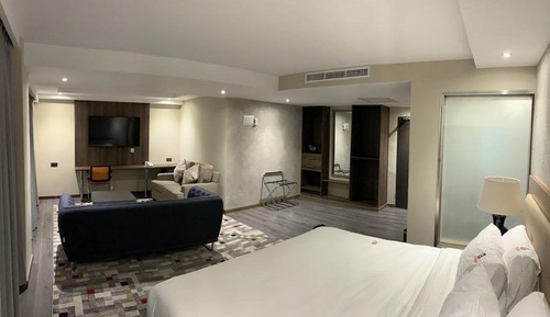 Habitación Deluxe, 1 cama de matrimonio, Aire acondicionado, vistas a la ciudad