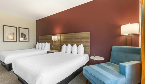 Habitación estándar, 2 camas de matrimonio, no fumadores, frigorífico y microondas