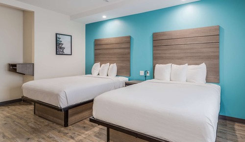 Habitación, 2 camas de matrimonio, no fumadores, cocina básica