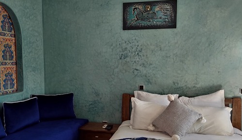 Suite Cheval Rouan bleu