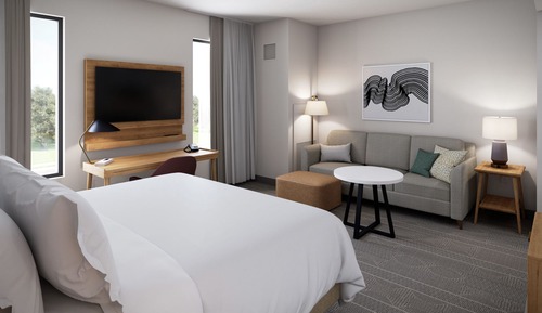 Suite estudio, 1 cama de matrimonio, cocina (Communications, Roll In Shower)
