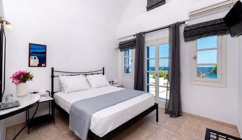 Habitación doble, bañera de hidromasaje, vistas al mar