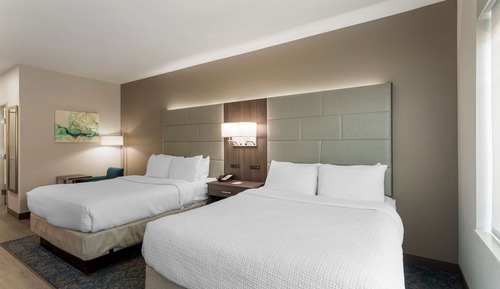 Habitación estándar, 2 camas de matrimonio, no fumadores, frigorífico y microondas