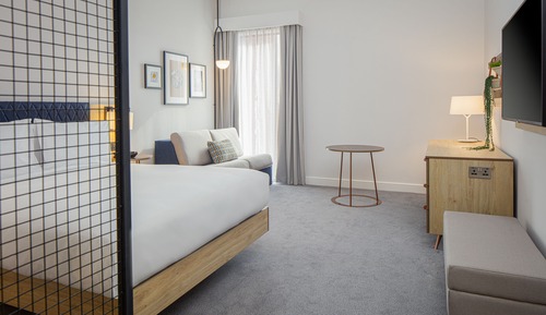 Habitación, 1 cama de matrimonio con sofá cama