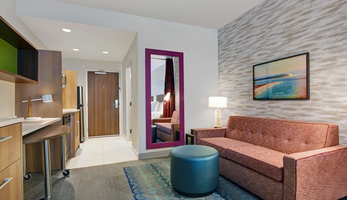 Suite estudio, 2 camas de matrimonio (Mobility & Hearing, Roll-in Shower)