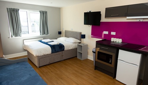 Standard Apartment, Accessible, Private Bathroom (One Bedroom Studio Two)