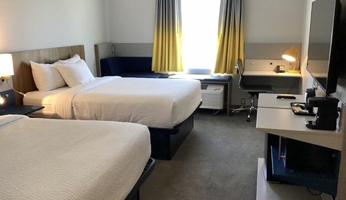 Habitación estándar, 2 camas de matrimonio, no fumadores