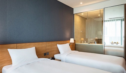 Habitación Deluxe con 2 camas individuales, vistas al mar