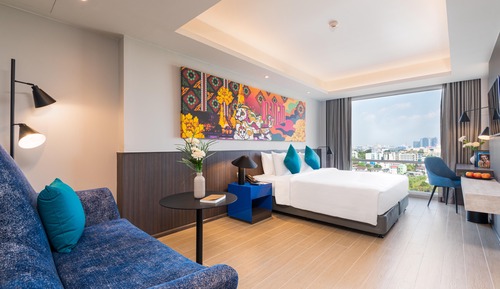 Habitación Grand doble, 1 cama de matrimonio grande, vistas al jardín (Deluxe)