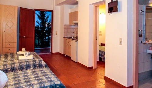 Habitación familiar, 2 habitaciones, vistas al jardín