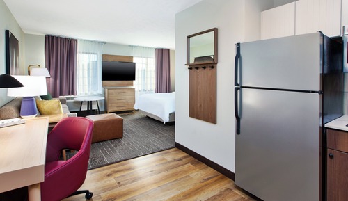 Suite estudio, 1 cama de matrimonio, cocina