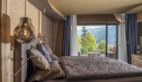 Suite Queen Deluxe, sauna, vista montagna