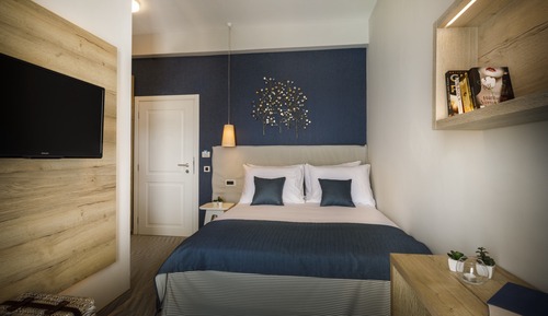 Comfort double seaside room with French balcony