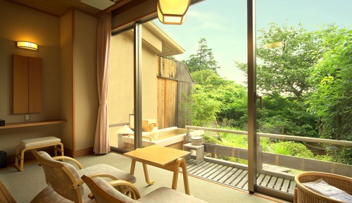 Habitación Deluxe, balcón (with Outside Bath (12.5 tatami mats))