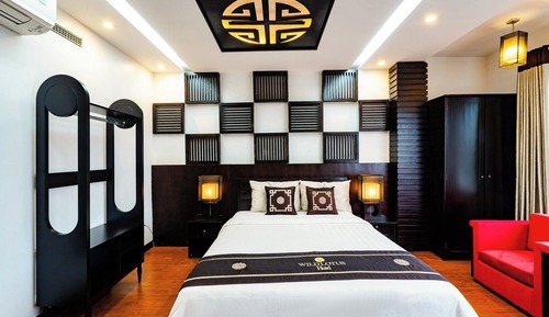 Habitación Deluxe doble, 1 cama de matrimonio grande, vistas al jardín