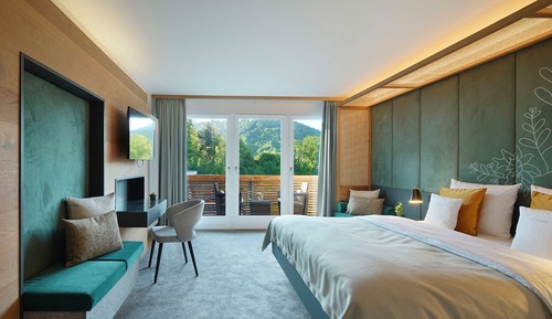 Habitación Deluxe doble, vistas al complejo turístico (Wohnwelt Wallberg)