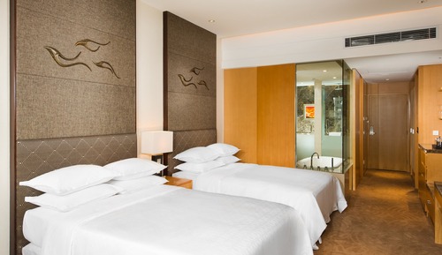 Habitación Premier, 2 camas dobles, vistas al mar