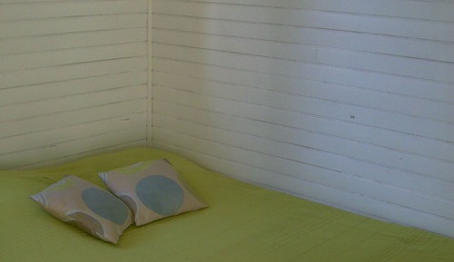 Chalet estándar, 1 cama doble, cocina básica, vistas al jardín