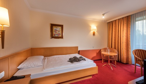 Habitación individual Confort, balcón, vistas al jardín