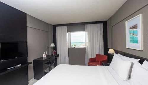 Habitación, 1 cama de matrimonio grande, vistas al mar