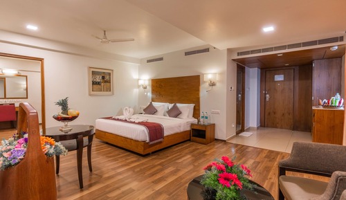 Suite, 1 cama de matrimonio grande, no fumadores, bañera (Living Room)