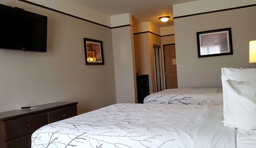 Habitación estándar, 2 camas de matrimonio, no fumadores, frigorífico y microondas