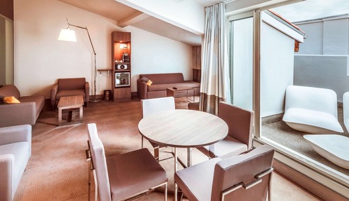 Suite ejecutiva, 1 cama de matrimonio con sofá cama, terraza
