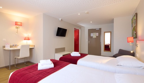 Habitación Confort con 2 camas individuales, accesible para personas con discapacidad