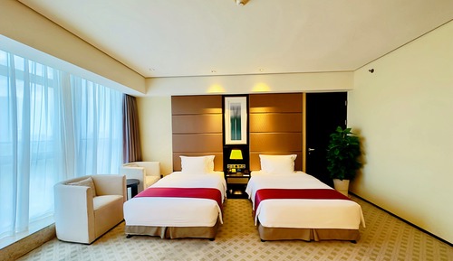 Habitación estándar, 2 camas individuales, fumadores, acceso al Business Lounge