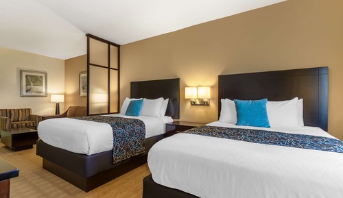 Suite, 2 camas de matrimonio, no fumadores, frigorífico y microondas (with Sofabed)