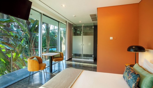 Habitación exclusiva doble, balcón (kitchenette)