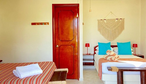 Habitación estándar, 2 camas dobles, vistas al mar