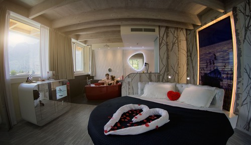 Suite romántica, vistas al lago