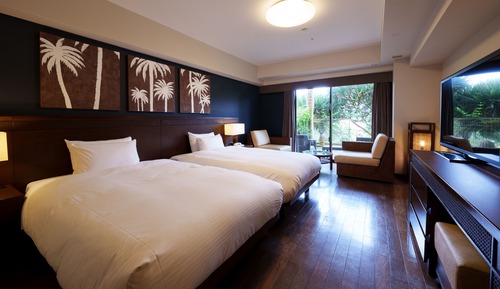 Habitación con 2 camas individuales, no fumadores, vistas al jardín (Ocean's Wing building)