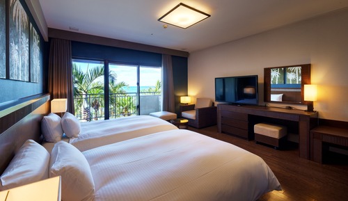 Habitación con 2 camas individuales, no fumadores (Seaside, Ocean's Wing building)