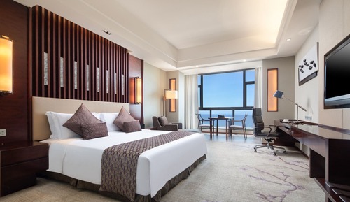 Habitación ejecutiva doble, 1 cama de matrimonio grande, vistas al mar