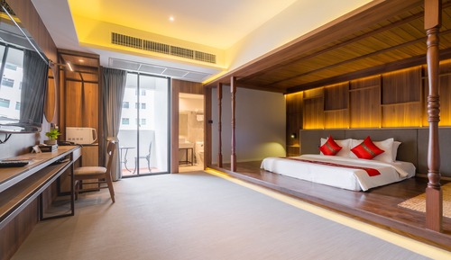 Habitación Deluxe, 1 cama de matrimonio grande, balcón