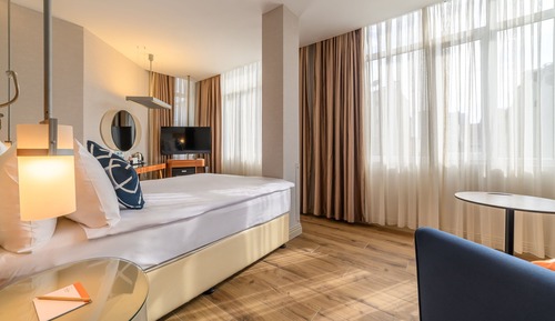 Habitación, 1 cama de matrimonio con sofá cama
