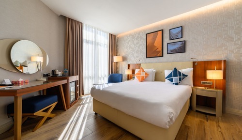 Habitación estándar, 1 cama de matrimonio, vistas a la ciudad