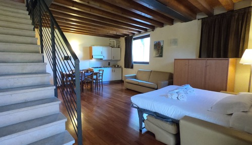 Apartamento básico, 1 habitación, bañera de hidromasaje (Bilocale con Parco Termale - 6 pax)