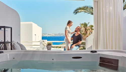 Suite Deluxe, bañera de hidromasaje, vistas al mar (Outdoor)