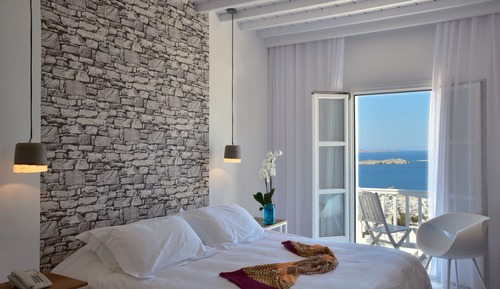 Habitación estándar con 1 cama doble o 2 individuales, vistas al mar