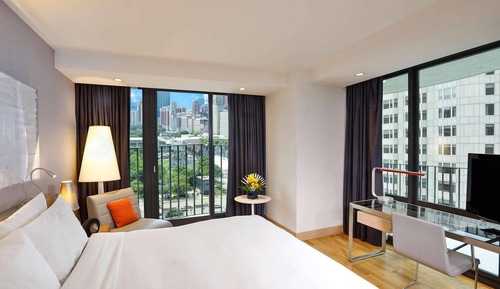 Habitación Premium, 1 cama de matrimonio grande, vistas al parque (NonSmoking  )