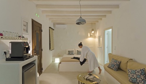 Suite de lujo, 1 cama de matrimonio, piscina privada, frente al mar