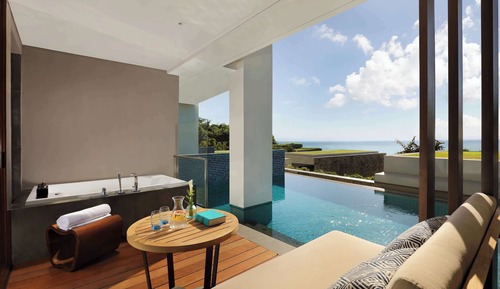 Suite, piscina privada, vistas al mar