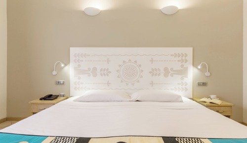 Habitación con 1 cama doble o 2 individuales, accesible para personas con discapacidad, planta baja