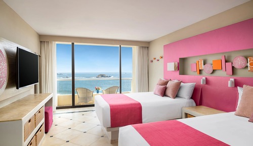 Habitación Deluxe, 2 camas dobles, vistas al mar (Sun Club)