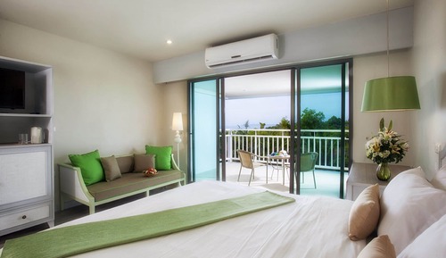 Habitación Deluxe, balcón, vistas parciales al mar
