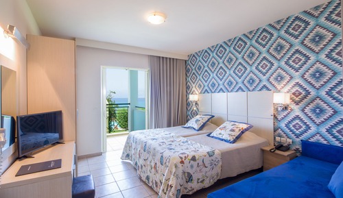 Habitación estándar con 1 cama doble o 2 individuales, vistas al mar